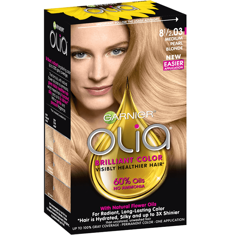 Garnier Olia 8 1/2.03 - Medium Pearl Blonde - Powered Permanent Hair Color